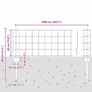 Svejset Trådhegn 10 x 0,4 m (B x H) PVC-belagt stål Grøn Mesh