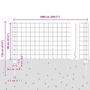 Svejset Trådhegn 10 x 0,8 m (B x H) PVC-belagt stål Grøn Mesh