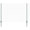Eurohegn med stolpe 10 x 1,5 m PVC-belagt stål Grøn Mesh