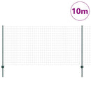 Eurohegn med stolpe 10 x 1,2 m PVC-belagt stål Grøn Mesh