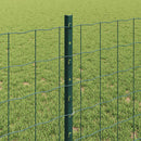 Eurohegn med stolpe 25 x 0,8 m PVC-belagt stål Grøn Mesh