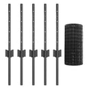 Svejset Trådhegn 10 x 0,4 m (B x H) PVC-belagt stål Grå Mesh