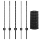 Svejset Trådhegn 10 x 0,8 m (B x H) PVC-belagt stål Grå Mesh