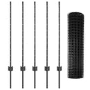 Svejset Trådhegn 10 x 1 m (B x H) PVC-belagt stål Grå Mesh