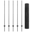 Svejset Trådhegn 10 x 1,4 m (B x H) PVC-belagt stål Grå Mesh