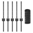 Svejset Trådhegn 10 x 0,4 m (B x H) PVC-belagt stål Grå Mesh