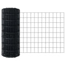 Svejset Trådhegn 10 x 0,6 m (B x H) PVC-belagt stål Grå Mesh