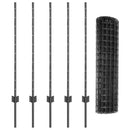 Svejset Trådhegn 10 x 1 m (B x H) PVC-belagt stål Grå Mesh