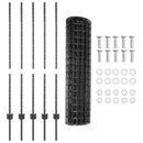 Svejset Trådhegn 10 x 1,2 m (B x H) PVC-belagt stål Grå Mesh