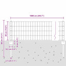 Svejset Trådhegn 10 x 0,4 m (B x H) PVC-belagt stål Grå Mesh