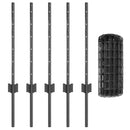 Svejset Trådhegn 10 x 0,6 m (B x H) PVC-belagt stål Grå Mesh