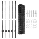 Svejset Trådhegn 10 x 1 m (B x H) PVC-belagt stål Grå Mesh