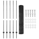 Svejset Trådhegn 10 x 1,4 m (B x H) PVC-belagt stål Grå Mesh