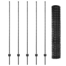 Svejset Trådhegn 10 x 1,6 m (B x H) PVC-belagt stål Grå Mesh