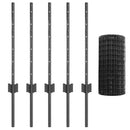 Svejset Trådhegn 10 x 0,6 m (B x H) PVC-belagt stål Grå Mesh
