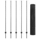 Svejset Trådhegn 10 x 1,6 m (B x H) PVC-belagt stål Grå Mesh
