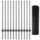 Svejset Trådhegn 25 x 1 m (B x H) PVC-belagt stål Grå Mesh
