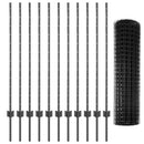 Svejset Trådhegn 25 x 1,2 m (B x H) PVC-belagt stål Grå Mesh
