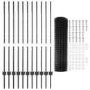 Svejset Trådhegn 25 x 1,2 m (B x H) PVC-belagt stål Grå Mesh