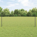 Svejset Trådhegn 25 x 0,8 m (B x H) PVC-belagt stål Grå Mesh