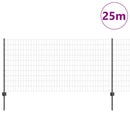 Svejset Trådhegn 25 x 1 m (B x H) PVC-belagt stål Grå Mesh