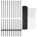 Svejset Trådhegn 25 x 1,2 m (B x H) PVC-belagt stål Grå Mesh