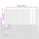 Svejset Trådhegn 50 x 0,6 m (B x H) PVC-belagt stål Grå Mesh