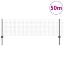 Svejset Trådhegn 50 x 0,6 m (B x H) PVC-belagt stål Grå Mesh