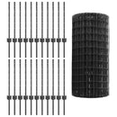 Svejset Trådhegn 50 x 0,6 m (B x H) PVC-belagt stål Grå Mesh