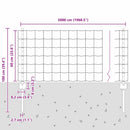 Svejset Trådhegn 50 x 0,6 m (B x H) PVC-belagt stål Grå Mesh