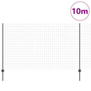 Svejset Trådhegn 10 x 1,4 m (B x H) PVC-belagt stål Grå Mesh