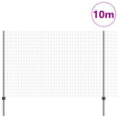 Svejset Trådhegn 10 x 1,6 m (B x H) PVC-belagt stål Grå Mesh