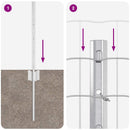 Svejset Trådhegn 10 x 0,4 m (B x H) Hot-Dip Galvaniseret Stål