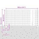 Svejset Trådhegn 10 x 0,8 m (B x H) Hot-Dip Galvaniseret Stål