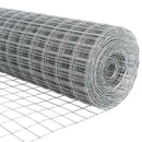 Eurohegn med stolpe 25 x 1,2 m Galvaniseret stål Sølv Mesh