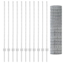 Eurohegn med stolpe 25 x 1,2 m Galvaniseret stål Sølv Mesh