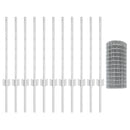 Svejset Trådhegn 25 x 0,6 m (B x H) Hot-Dip Galvaniseret Stål