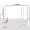 Svejset Trådhegn 25 x 0,6 m (B x H) Hot-Dip Galvaniseret Stål