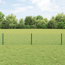Kæde-link hegn med post 10 x 0,4 m (B x H) PVC-belagt stål Grøn