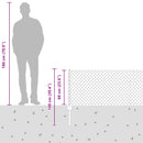 Kæde-link hegn med post 10 x 0,6 m (B x H) PVC-belagt stål Grøn