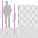 Kæde-link hegn med post 10 x 1,6 m (B x H) PVC-belagt stål Grøn