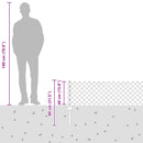 Kæde-link hegn med post 10 x 0,4 m (B x H) PVC-belagt stål Grøn