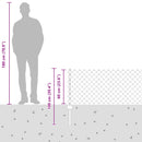 Kæde-link hegn med post 10 x 0,6 m (B x H) PVC-belagt stål Grøn