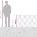 Kæde-link hegn med post 10 x 0,8 m (B x H) PVC-belagt stål Grøn