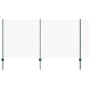 Kæde-link hegn med post 10 x 1,2 m (B x H) PVC-belagt stål Grøn