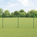 Kæde-link hegn med post 10 x 1,5 m (B x H) PVC-belagt stål Grøn