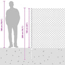 Kæde-link hegn med post 10 x 1,6 m (B x H) PVC-belagt stål Grøn