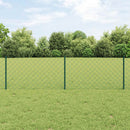 Kæde-link hegn med post 25 x 0,6 m (B x H) PVC-belagt stål Grøn