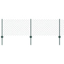 Kæde-link hegn med post 25 x 0,6 m (B x H) PVC-belagt stål Grøn