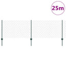 Kæde-link hegn med post 25 x 0,8 m (B x H)